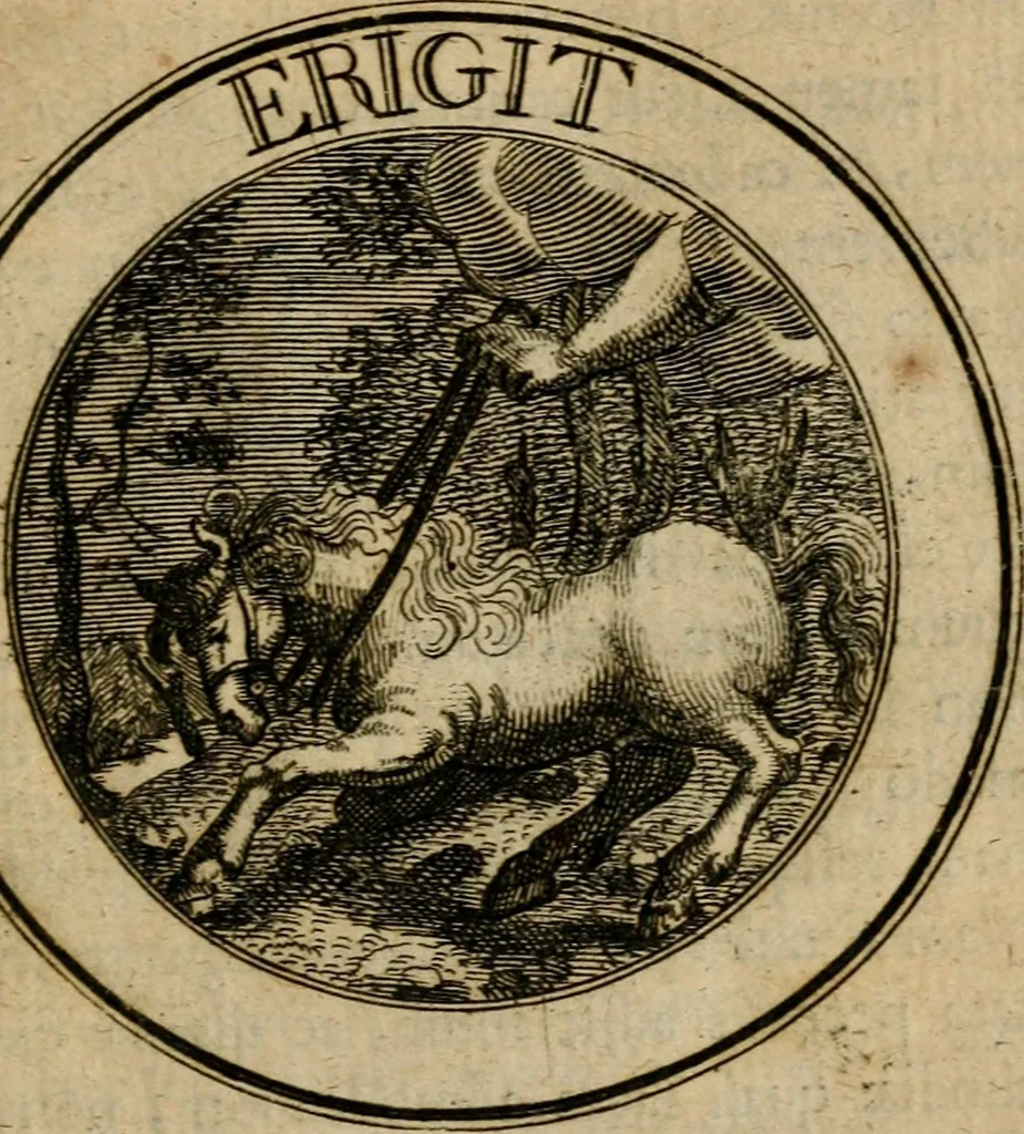 An illustration from Philothei Symbola christiana : quibus idea hominis christiani exprimitur, 1682, leaf 160