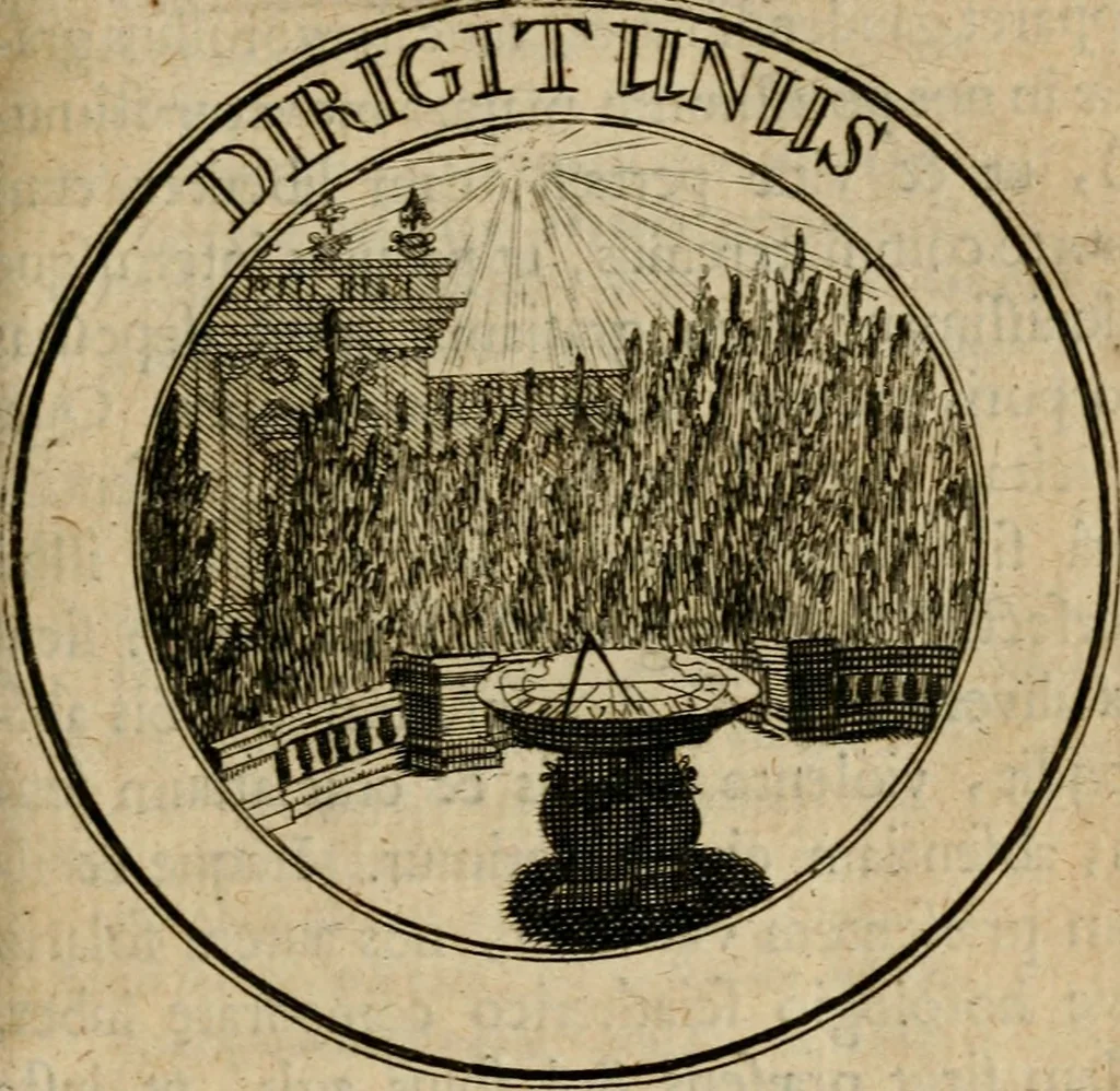 An illustration from Philothei Symbola christiana : quibus idea hominis christiani exprimitur, 1682, leaf 166