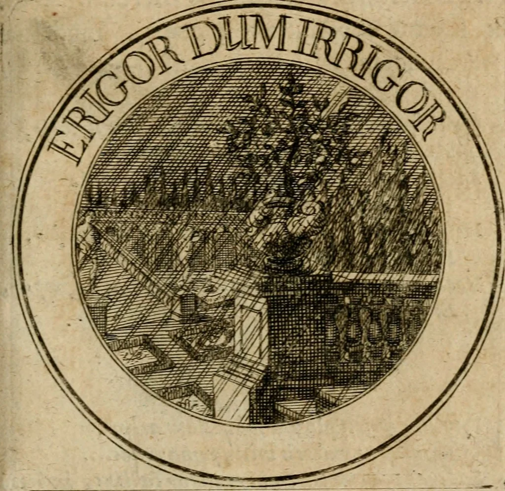 An illustration from Philothei Symbola christiana : quibus idea hominis christiani exprimitur, 1682, leaf 182