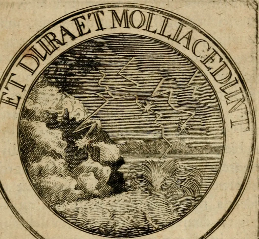 An illustration from Philothei Symbola christiana : quibus idea hominis christiani exprimitur, 1682, leaf 194