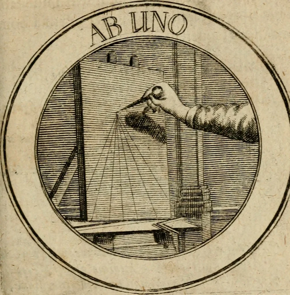 An illustration from Philothei Symbola christiana : quibus idea hominis christiani exprimitur, 1682, leaf 198
