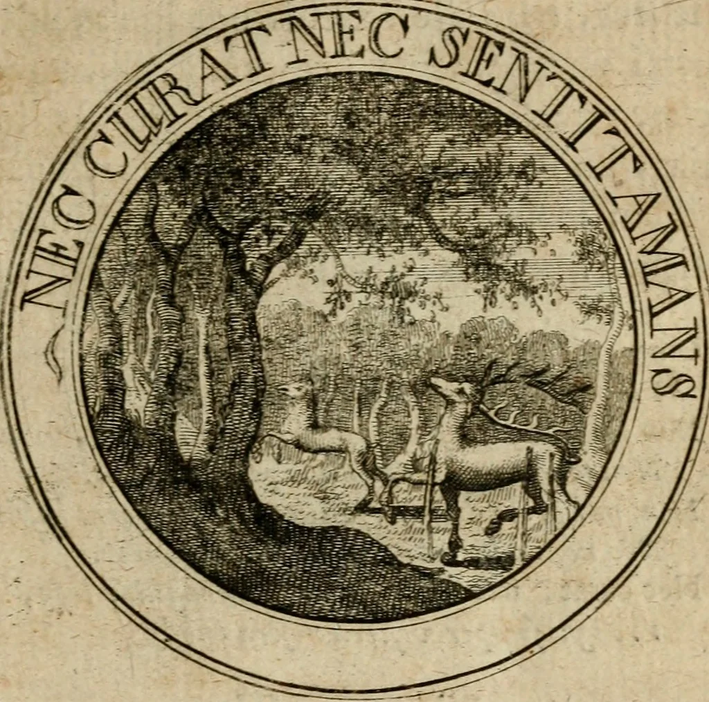 An illustration from Philothei Symbola christiana : quibus idea hominis christiani exprimitur, 1682, leaf 216