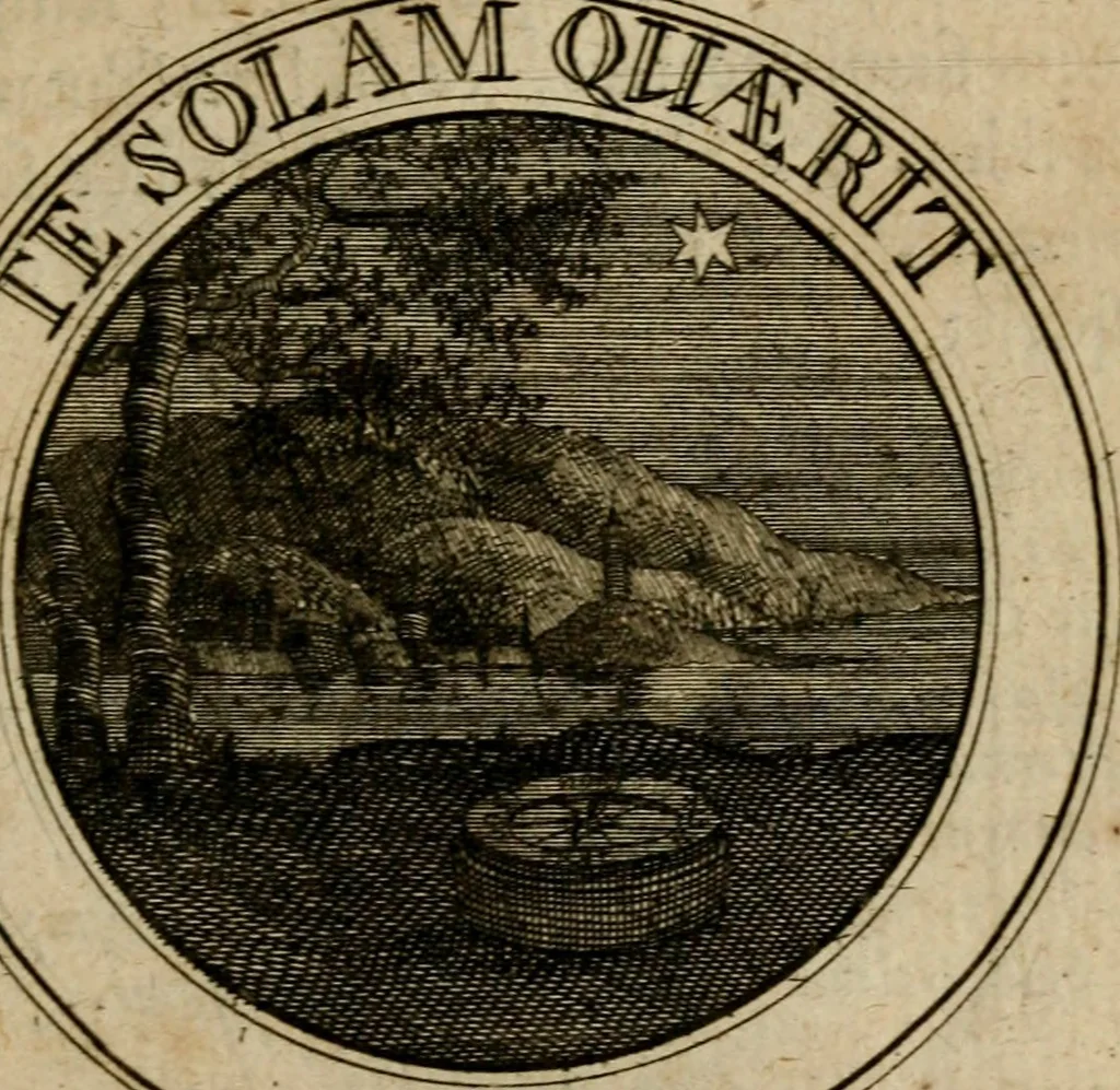 An illustration from Philothei Symbola christiana : quibus idea hominis christiani exprimitur, 1682, leaf 222