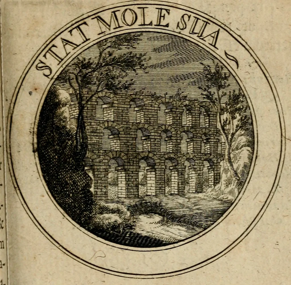 An illustration from Philothei Symbola christiana : quibus idea hominis christiani exprimitur, 1682, leaf 246