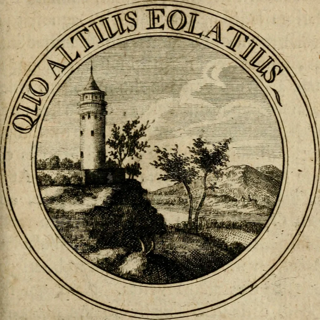 An illustration from Philothei Symbola christiana : quibus idea hominis christiani exprimitur, 1682, leaf 248