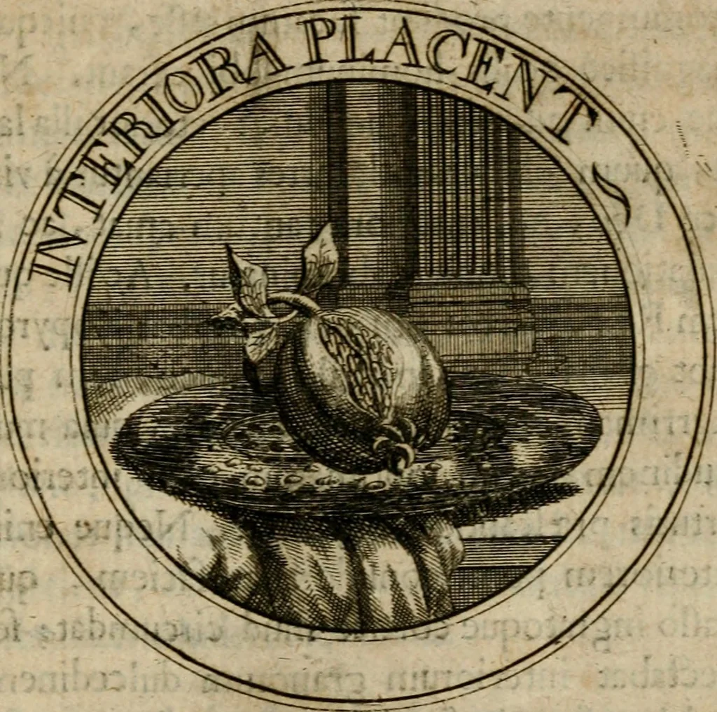 An illustration from Philothei Symbola christiana : quibus idea hominis christiani exprimitur, 1682, leaf 254