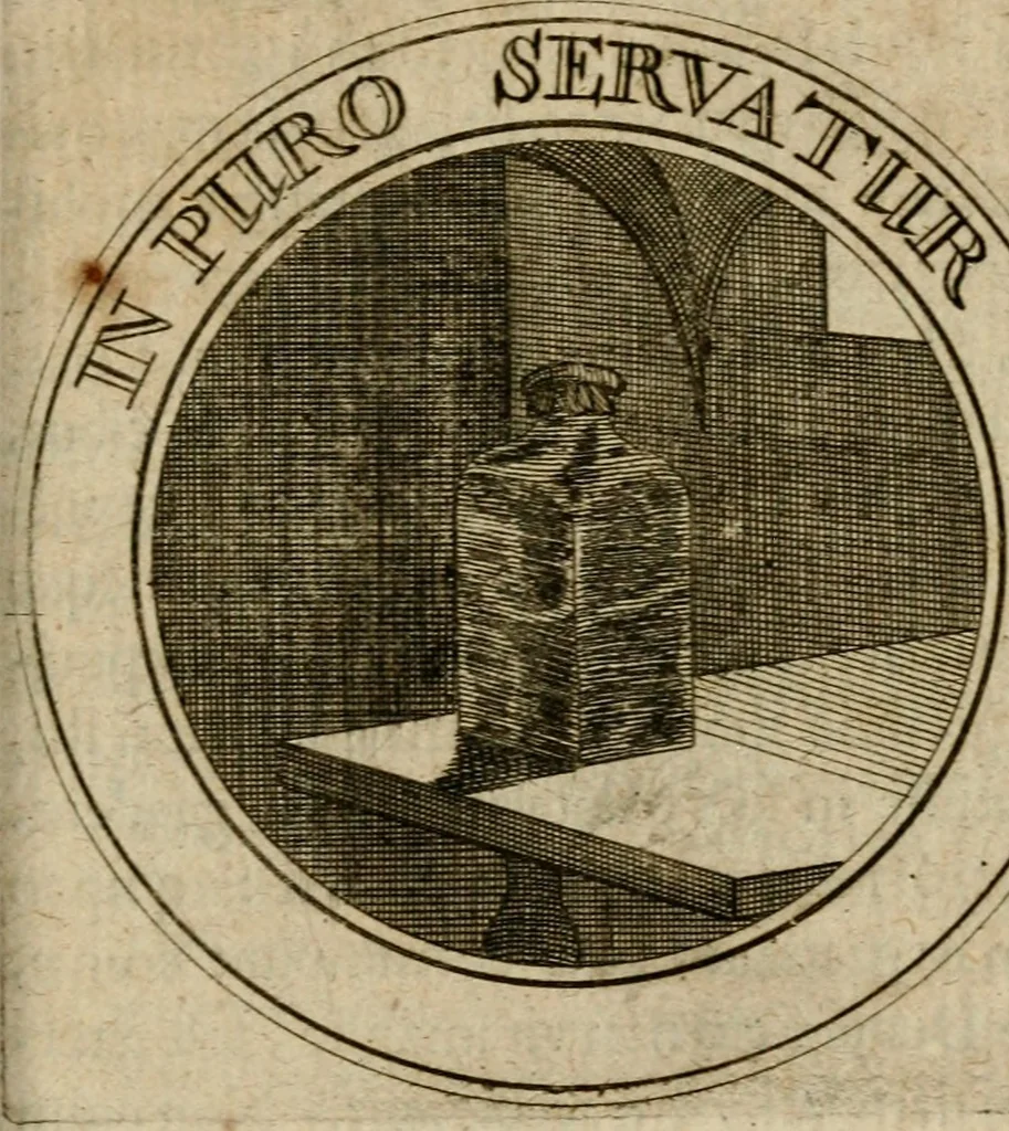 An illustration from Philothei Symbola christiana : quibus idea hominis christiani exprimitur, 1682, leaf 272