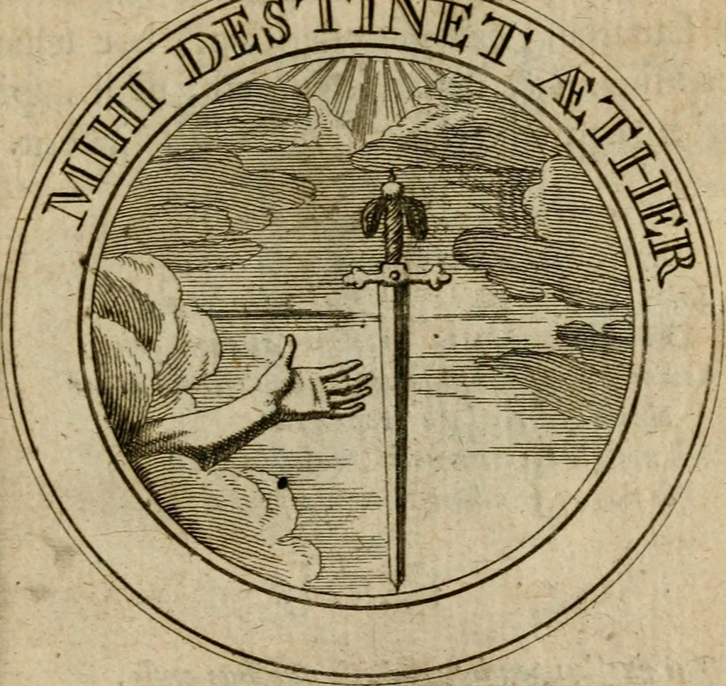 An illustration from Philothei Symbola christiana : quibus idea hominis christiani exprimitur, 1682, leaf 280