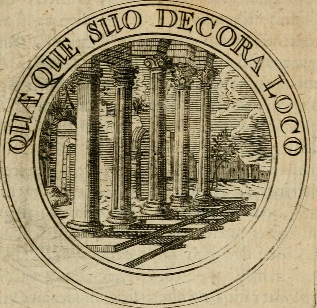 An illustration from Philothei Symbola christiana : quibus idea hominis christiani exprimitur, 1682, leaf 282