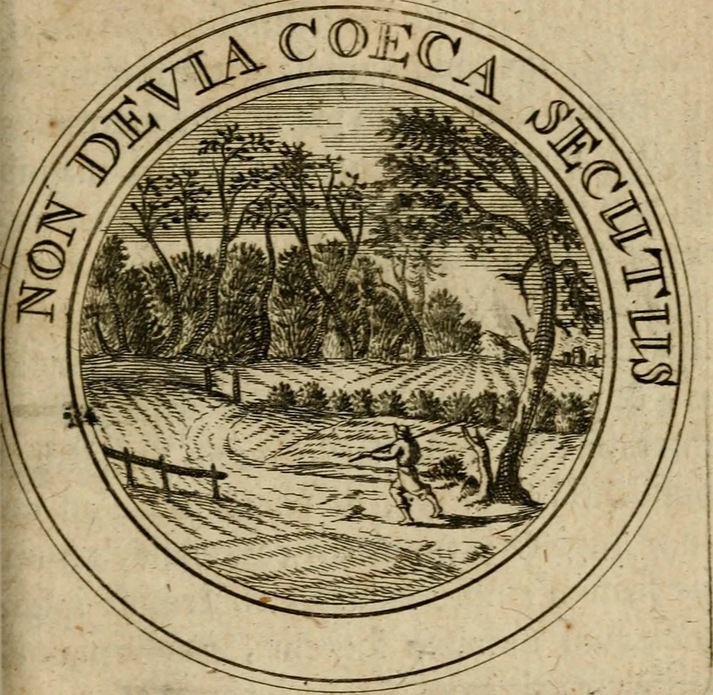 An illustration from Philothei Symbola christiana : quibus idea hominis christiani exprimitur, 1682, leaf 294