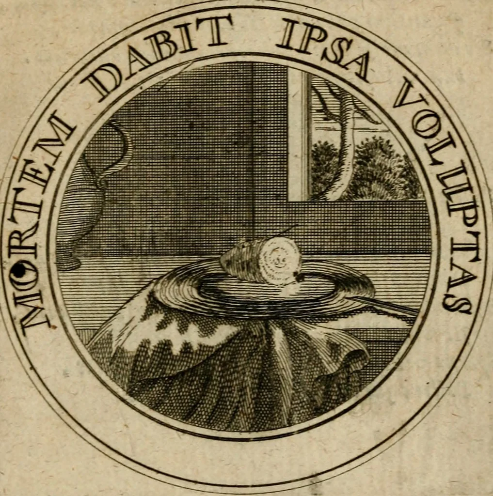 An illustration from Philothei Symbola christiana : quibus idea hominis christiani exprimitur, 1682, leaf 298