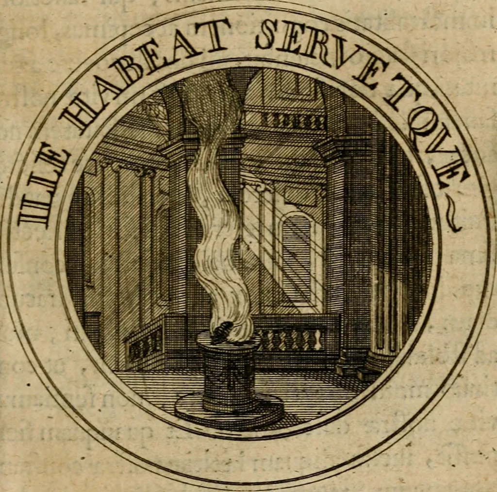 An illustration from Philothei Symbola christiana : quibus idea hominis christiani exprimitur, 1682, leaf 30