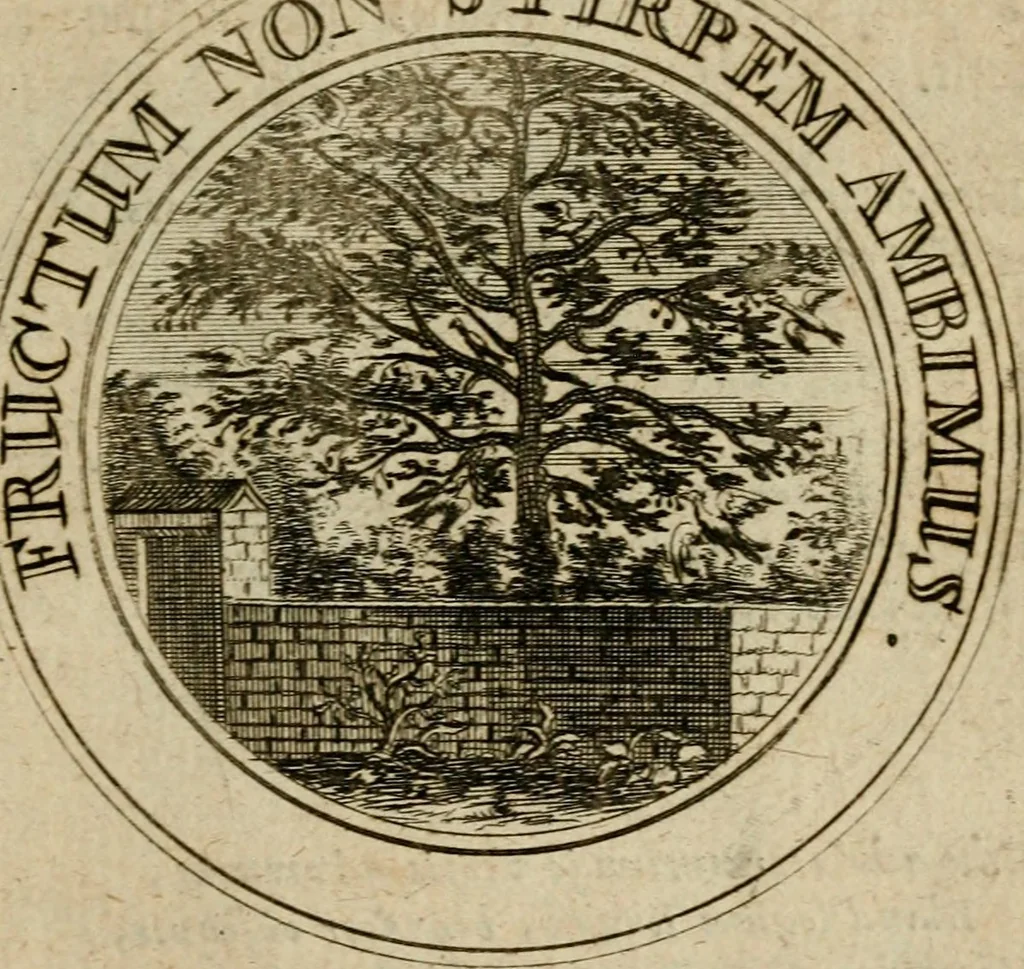 An illustration from Philothei Symbola christiana : quibus idea hominis christiani exprimitur, 1682, leaf 304