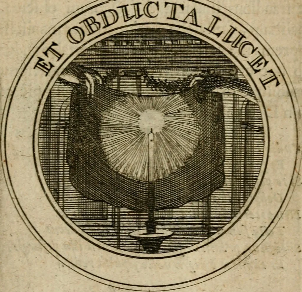 An illustration from Philothei Symbola christiana : quibus idea hominis christiani exprimitur, 1682, leaf 310