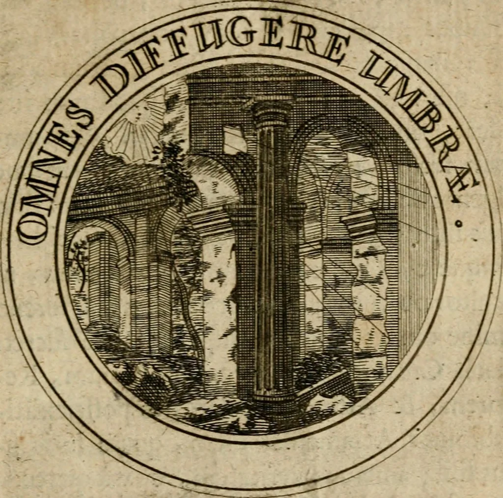 An illustration from Philothei Symbola christiana : quibus idea hominis christiani exprimitur, 1682, leaf 312