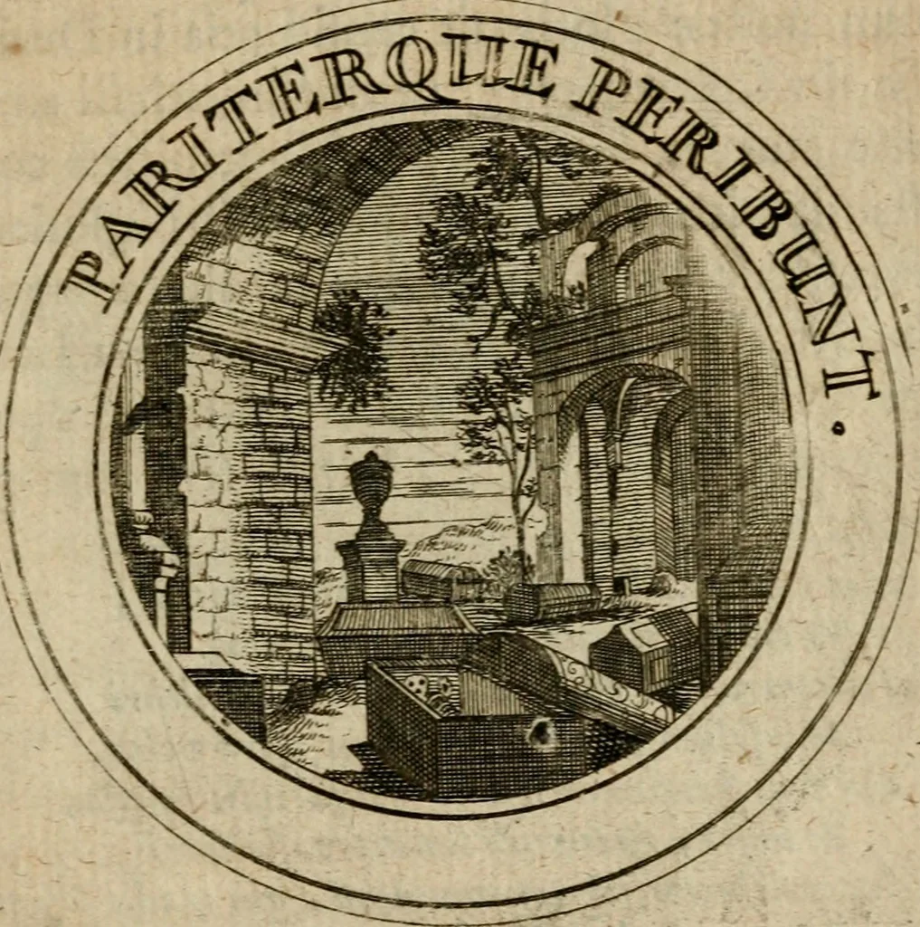 An illustration from Philothei Symbola christiana : quibus idea hominis christiani exprimitur, 1682, leaf 328