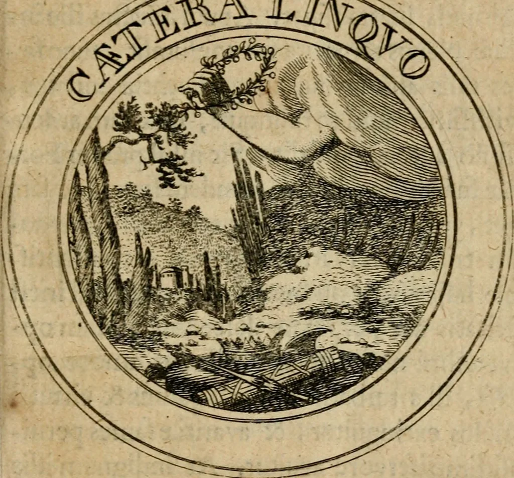 An illustration from Philothei Symbola christiana : quibus idea hominis christiani exprimitur, 1682, leaf 36