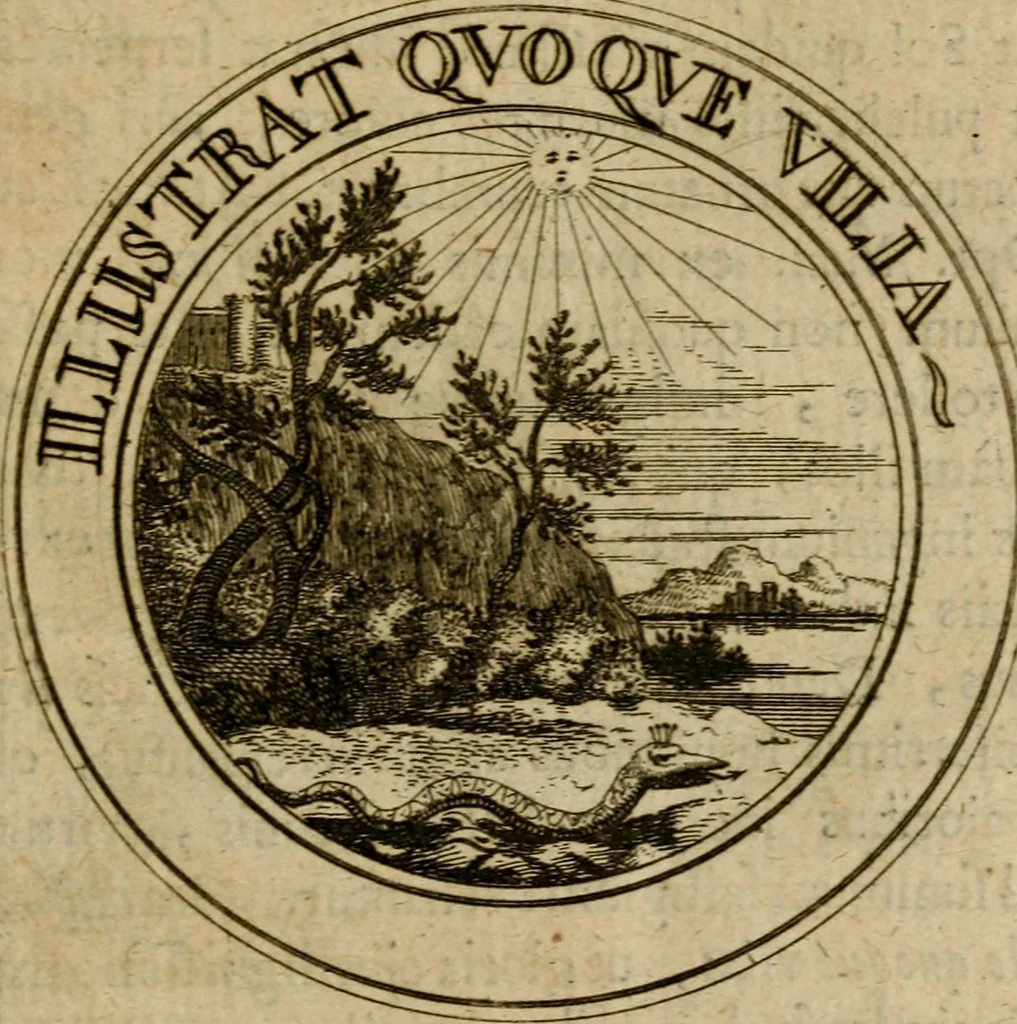 An illustration from Philothei Symbola christiana : quibus idea hominis christiani exprimitur, 1682, leaf 52