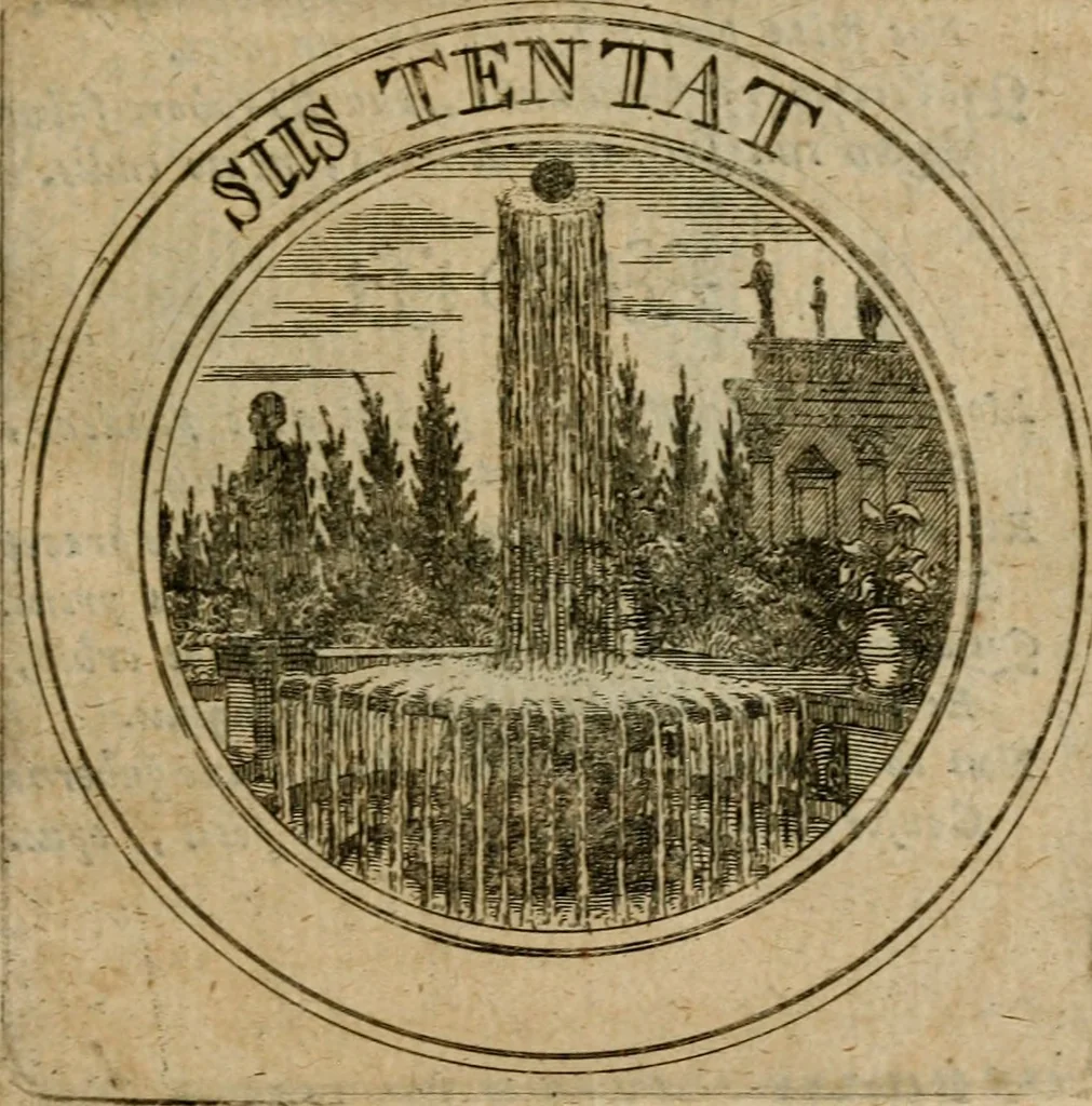 An illustration from Philothei Symbola christiana : quibus idea hominis christiani exprimitur, 1682, leaf 56