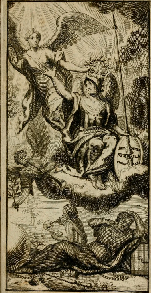 An illustration from Philothei Symbola christiana : quibus idea hominis christiani exprimitur, 1682, leaf 6