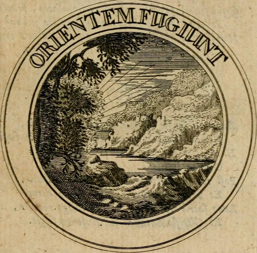 An illustration from Philothei Symbola christiana : quibus idea hominis christiani exprimitur, 1682, leaf 62