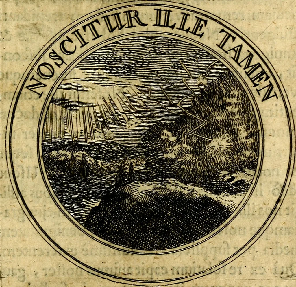 An illustration from Philothei Symbola christiana : quibus idea hominis christiani exprimitur, 1682, leaf 132
