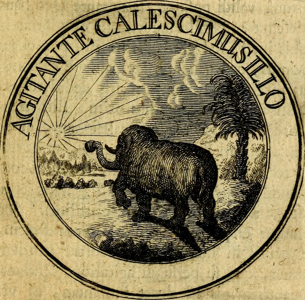 An illustration from Philothei Symbola christiana : quibus idea hominis christiani exprimitur, 1682, leaf 150