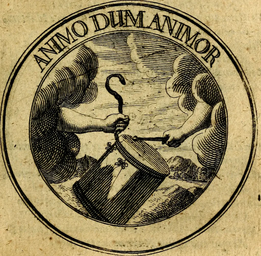An illustration from Philothei Symbola christiana : quibus idea hominis christiani exprimitur, 1682, leaf 160