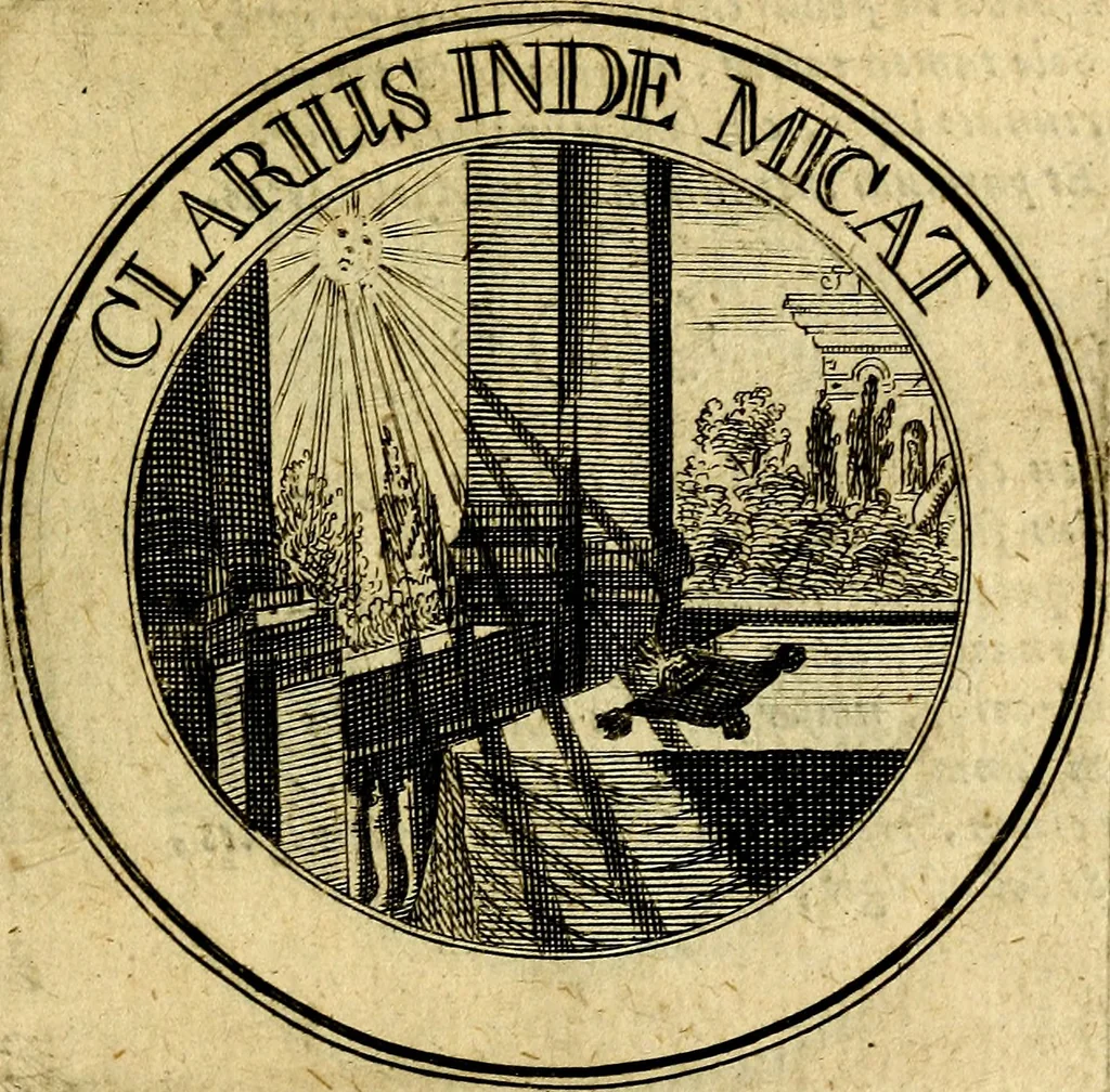 An illustration from Philothei Symbola christiana : quibus idea hominis christiani exprimitur, 1682, leaf 172