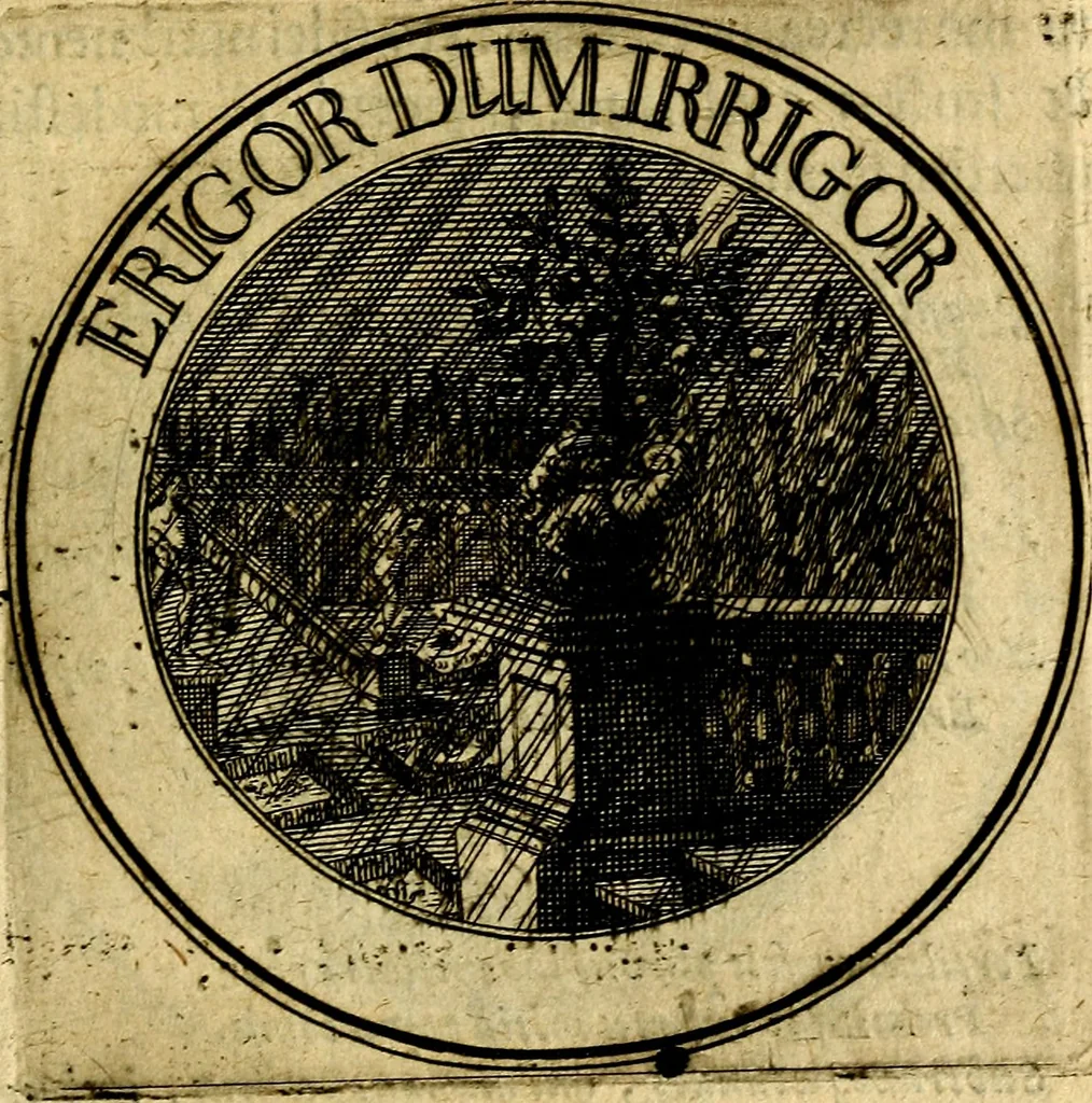 An illustration from Philothei Symbola christiana : quibus idea hominis christiani exprimitur, 1682, leaf 178