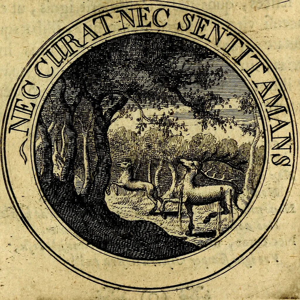 An illustration from Philothei Symbola christiana : quibus idea hominis christiani exprimitur, 1682, leaf 212