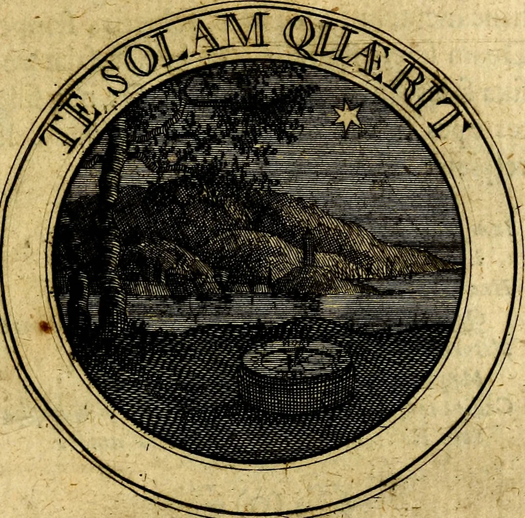 An illustration from Philothei Symbola christiana : quibus idea hominis christiani exprimitur, 1682, leaf 218