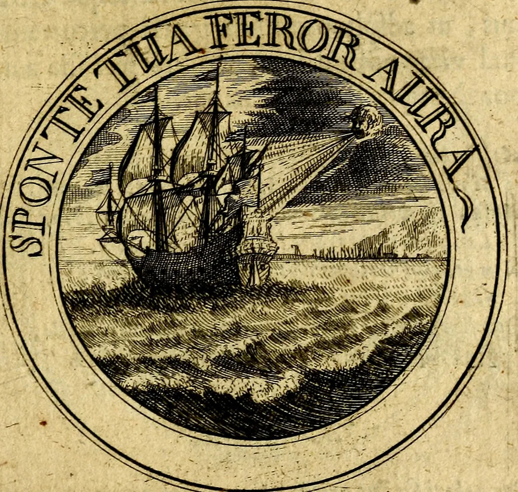 An illustration from Philothei Symbola christiana : quibus idea hominis christiani exprimitur, 1682, leaf 224