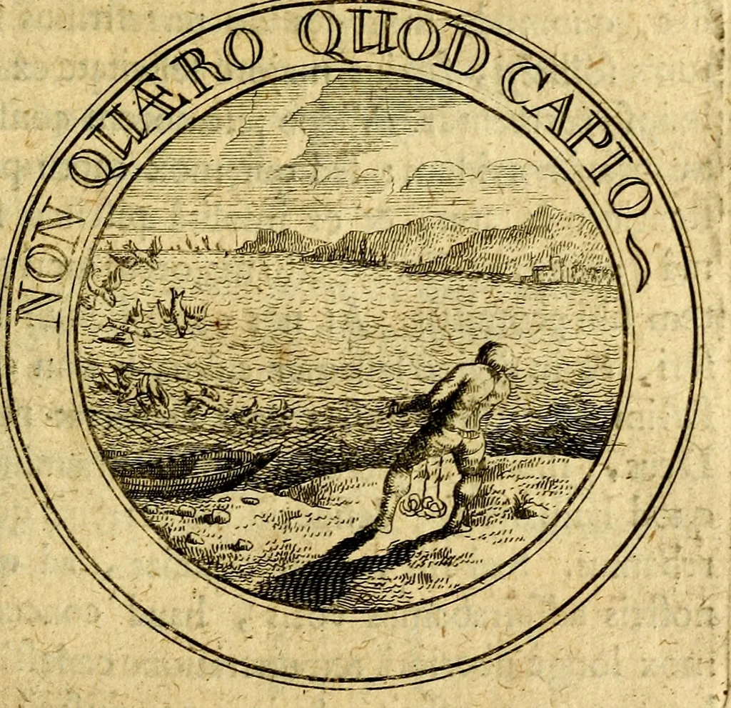 An illustration from Philothei Symbola christiana : quibus idea hominis christiani exprimitur, 1682, leaf 226