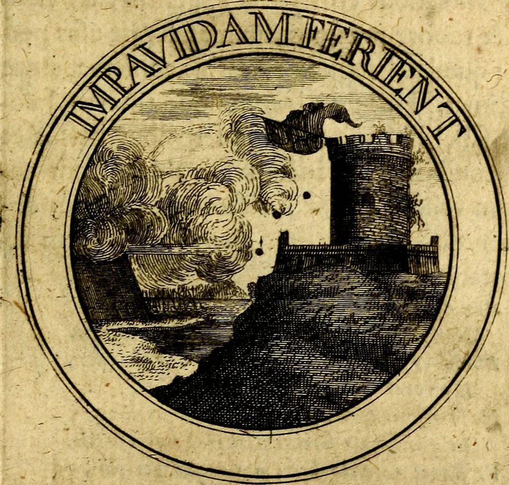 An illustration from Philothei Symbola christiana : quibus idea hominis christiani exprimitur, 1682, leaf 230