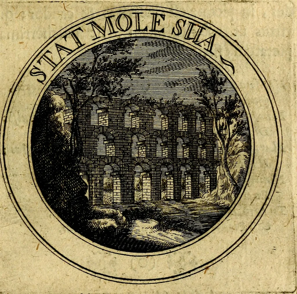 An illustration from Philothei Symbola christiana : quibus idea hominis christiani exprimitur, 1682, leaf 242