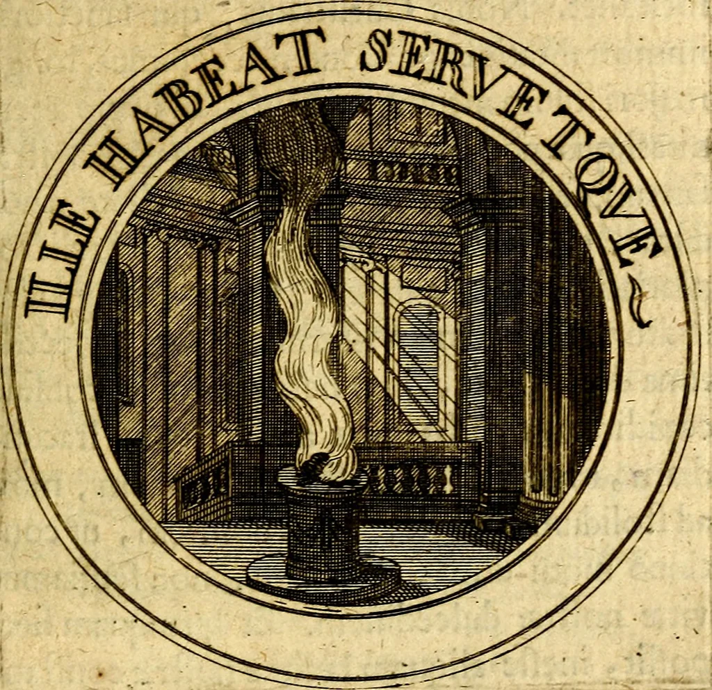 An illustration from Philothei Symbola christiana : quibus idea hominis christiani exprimitur, 1682, leaf 26