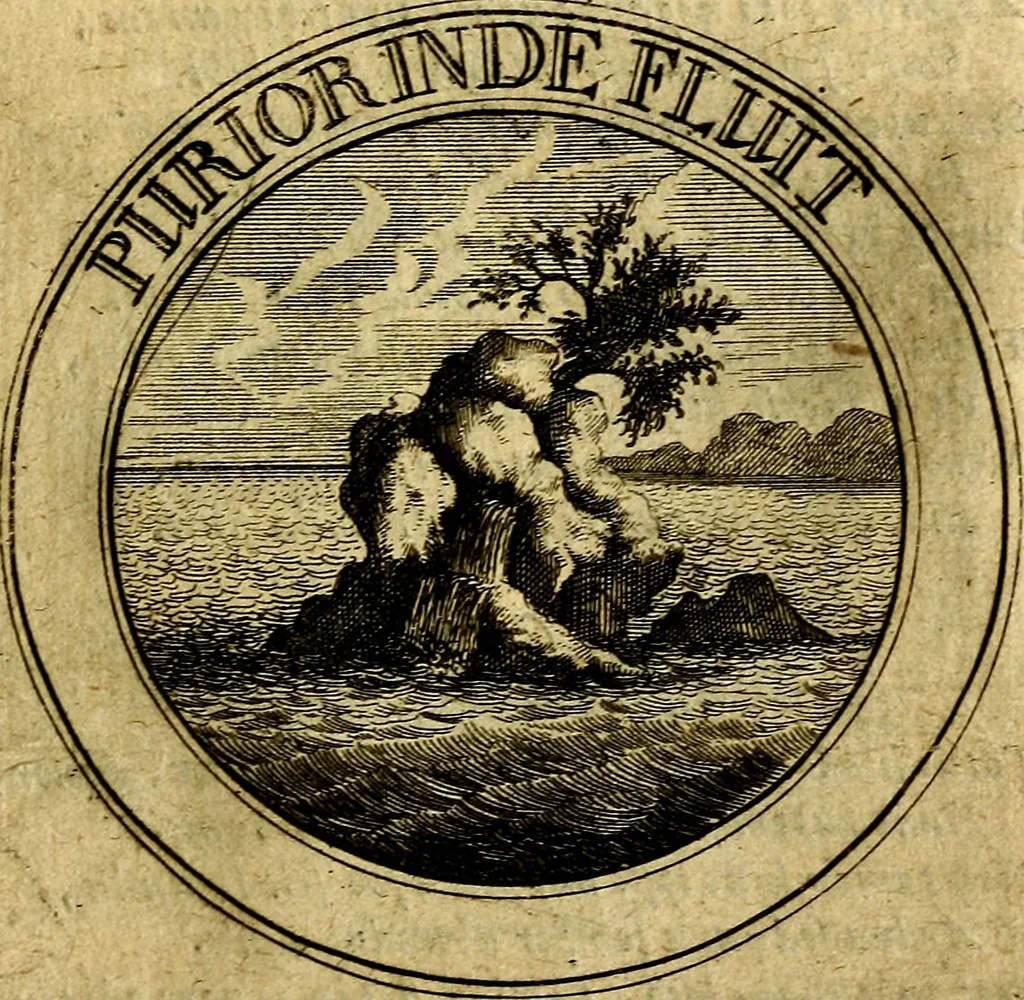 An illustration from Philothei Symbola christiana : quibus idea hominis christiani exprimitur, 1682, leaf 260