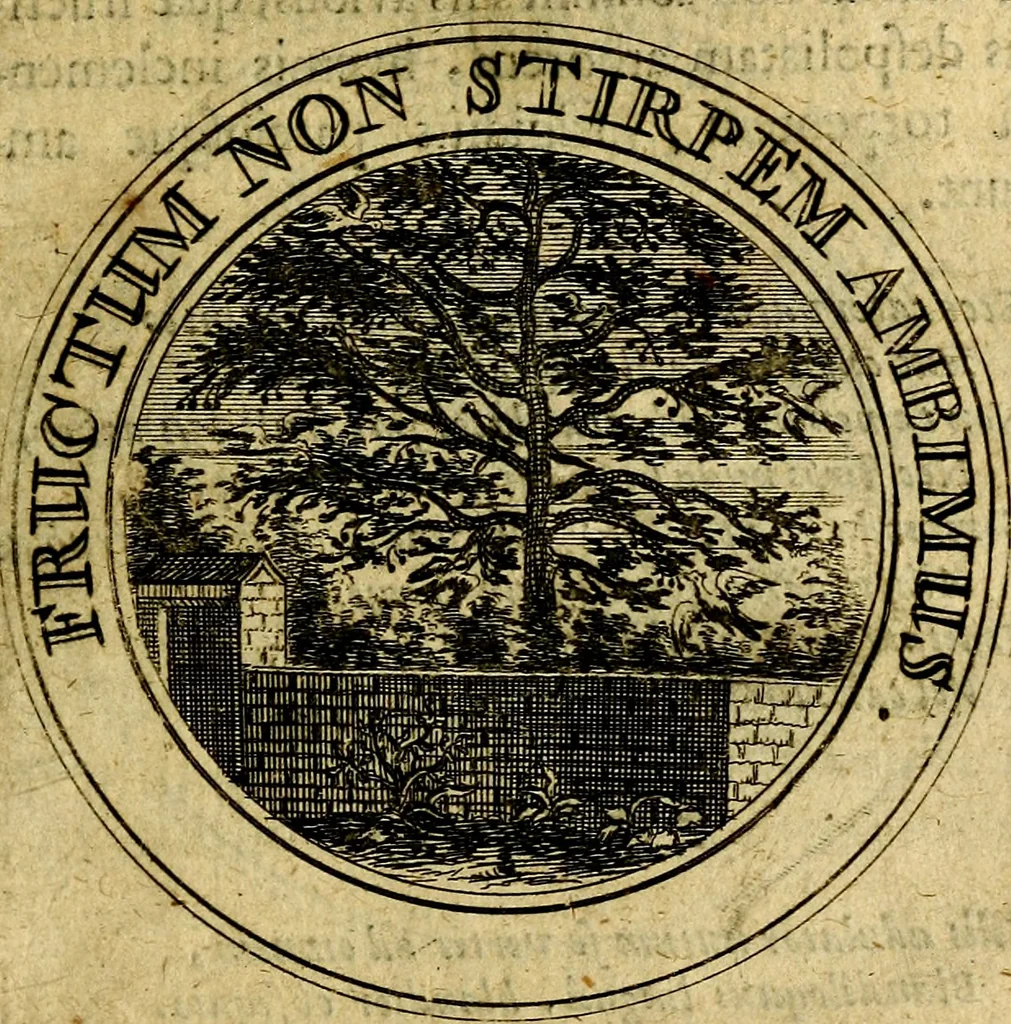 An illustration from Philothei Symbola christiana : quibus idea hominis christiani exprimitur, 1682, leaf 300