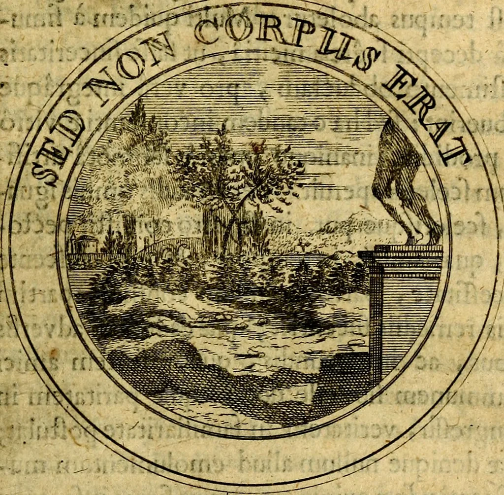 An illustration from Philothei Symbola christiana : quibus idea hominis christiani exprimitur, 1682, leaf 302