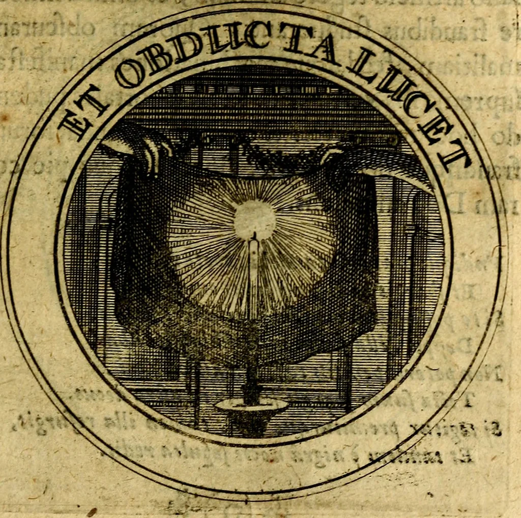 An illustration from Philothei Symbola christiana : quibus idea hominis christiani exprimitur, 1682, leaf 306
