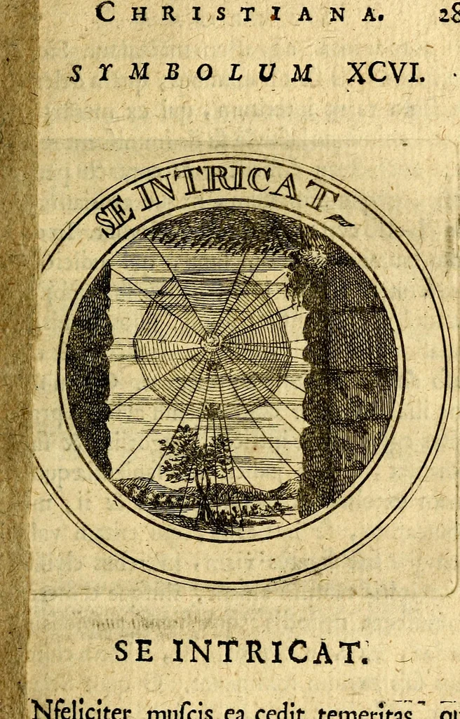 An illustration from Philothei Symbola christiana : quibus idea hominis christiani exprimitur, 1682, leaf 314