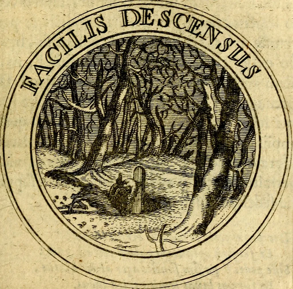 An illustration from Philothei Symbola christiana : quibus idea hominis christiani exprimitur, 1682, leaf 318