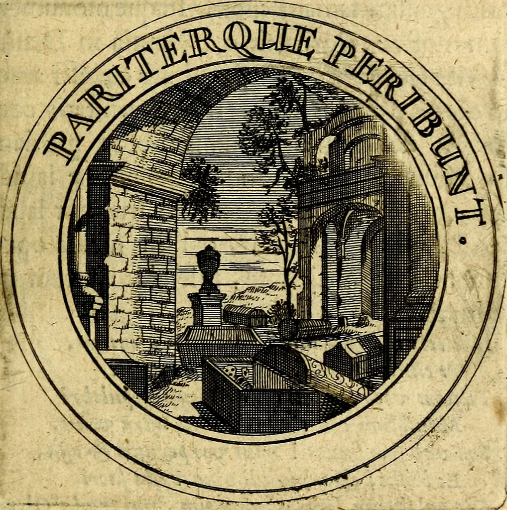 An illustration from Philothei Symbola christiana : quibus idea hominis christiani exprimitur, 1682, leaf 324