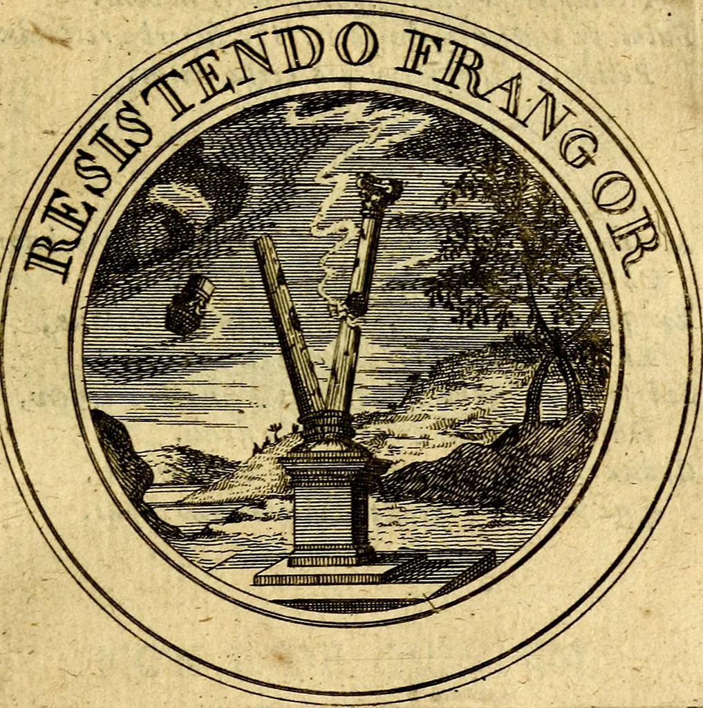 An illustration from Philothei Symbola christiana : quibus idea hominis christiani exprimitur, 1682, leaf 40