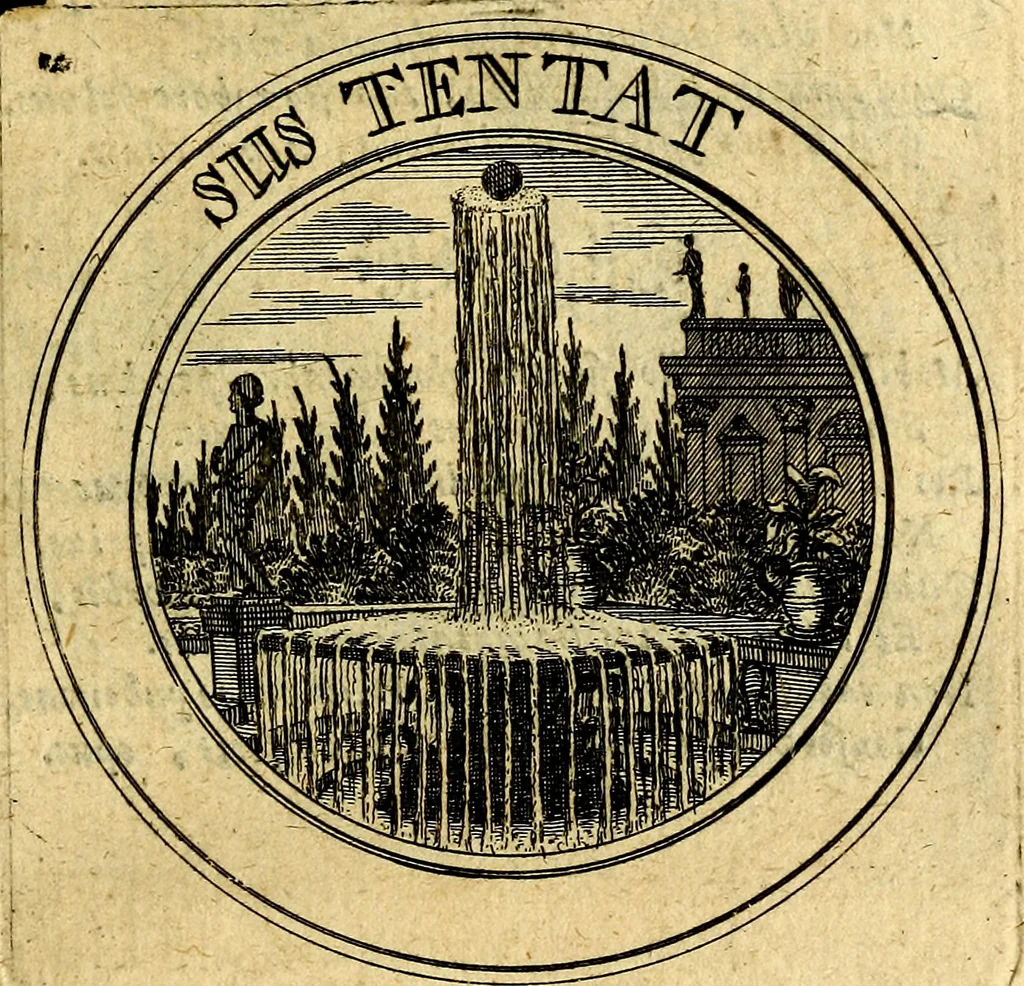 An illustration from Philothei Symbola christiana : quibus idea hominis christiani exprimitur, 1682, leaf 52