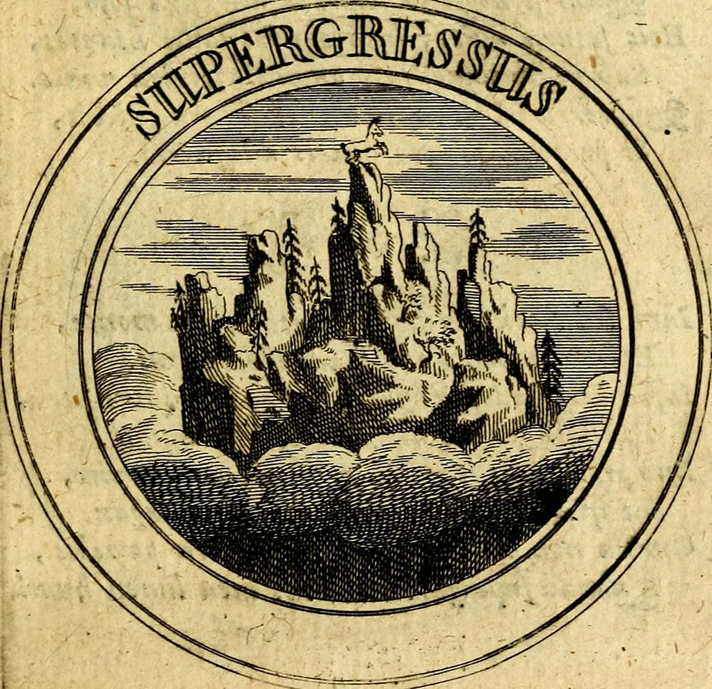 An illustration from Philothei Symbola christiana : quibus idea hominis christiani exprimitur, 1682, leaf 76