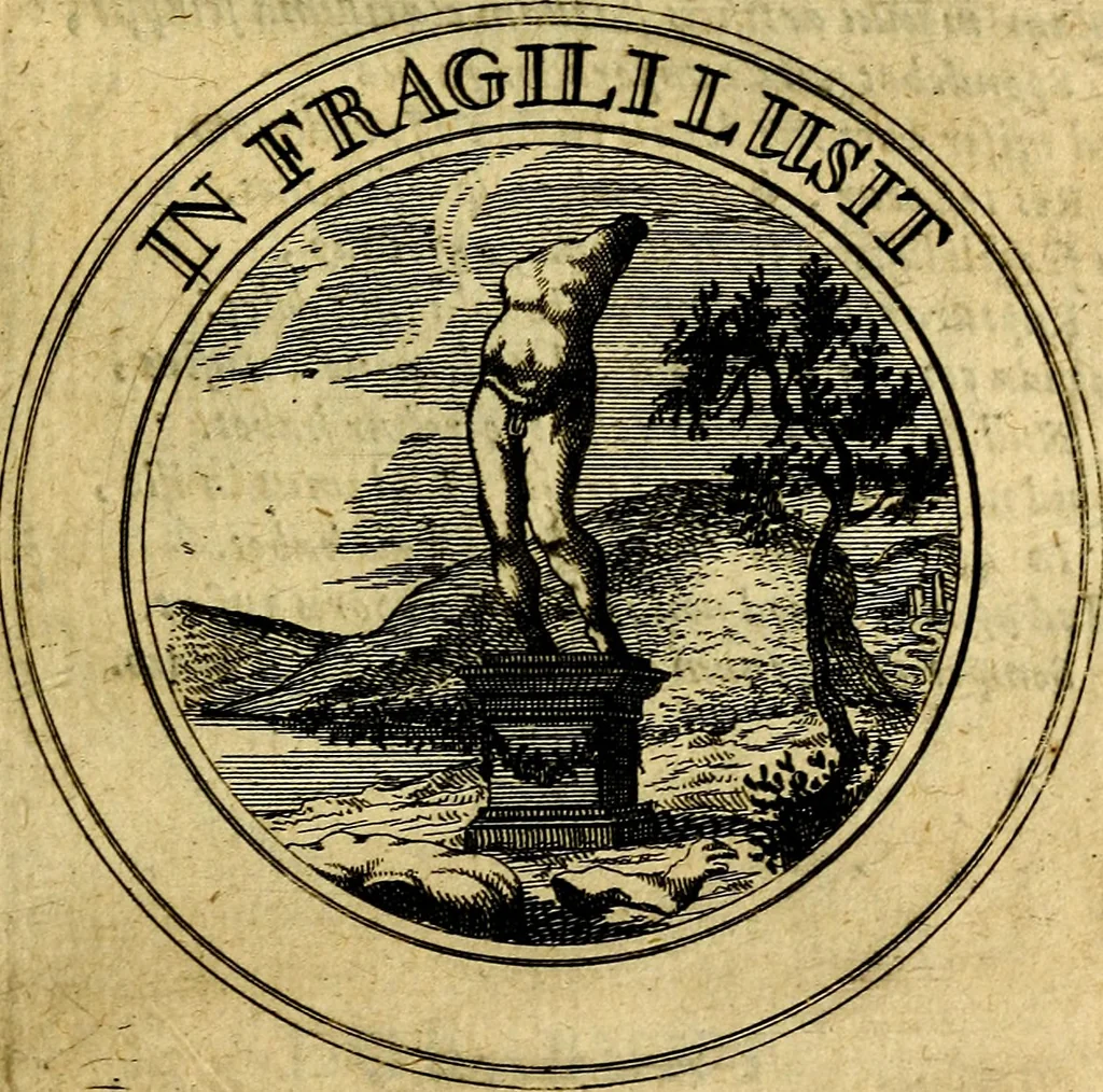 An illustration from Philothei Symbola christiana : quibus idea hominis christiani exprimitur, 1682, leaf 88