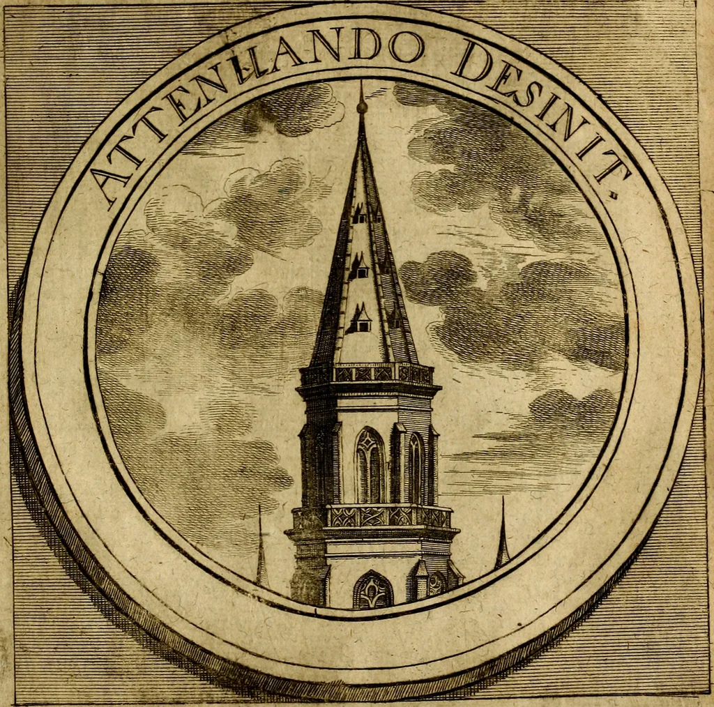 An illustration from Philothei symbola christiana : quibus idea hominis christiani exprimitur, 1677, leaf 116