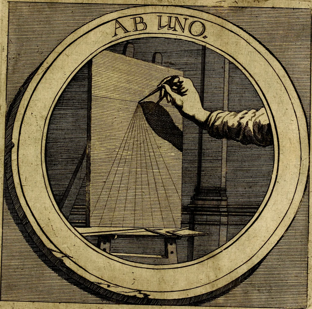 An illustration from Philothei symbola christiana : quibus idea hominis christiani exprimitur, 1677, leaf 122